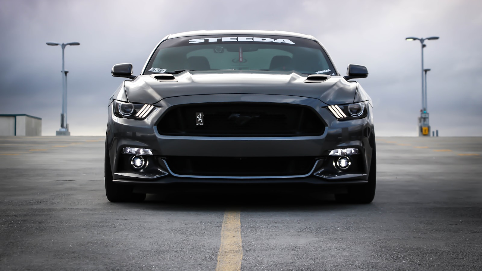 A clean car photographed outdoors on a bright day.