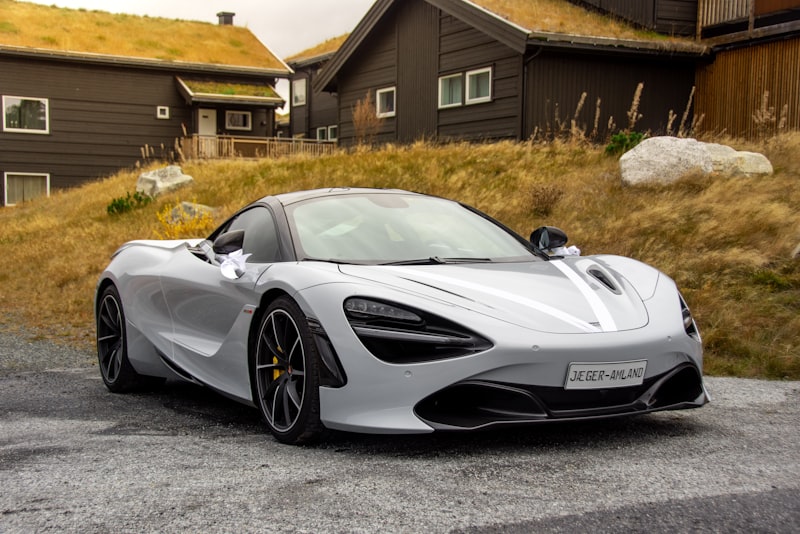 A car parked outdoors on a clear day.